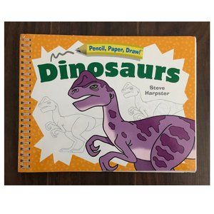 *NEW* Pencil, Paper, Draw "DINOSAURS" Book By: Steve Harpster